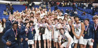 
			
				                                The Abington Heights boys basketball team celebrates with the their studen section at the Mohegan Sun Arena S after defeating Dallas Area for the PIAA D2 5A championship game. The Comets finsihed the season 27-1.
                                 Tony Callaio file photo | For Times Leader

			
		