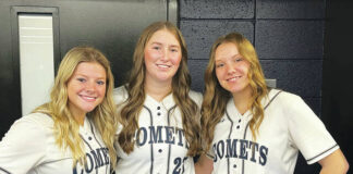 
			
				                                College committed Abington Heights softball players are, from left: Lindsey Tasker (Lackawanna), Lauren Stalica (St. Joseph’s) and Riley Knott (Marywood).
                                 Tom Robinson | Abington Journal

			
		