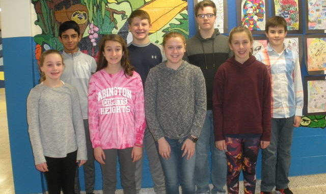 Abington Heights Middle School Student Of Month For November